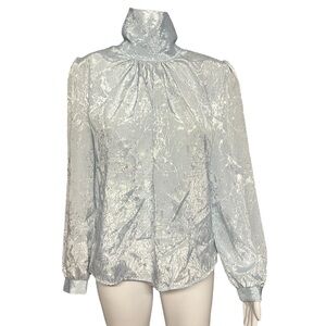 Vintage - Womens Light Blue Vintage Blouse Sz MD